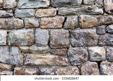 Old wall of rocks, close up