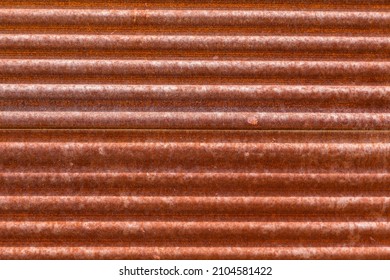 Old Wall Of Rusty Steel Bars