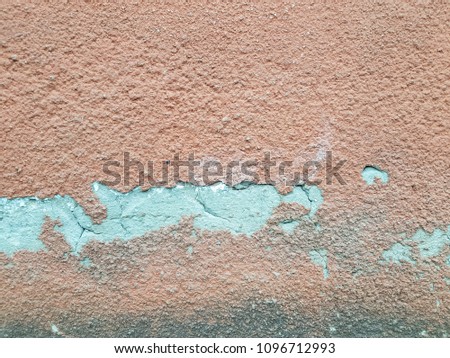 Old Wall Texture. Old orange plaster wall. Vintage plaster wall