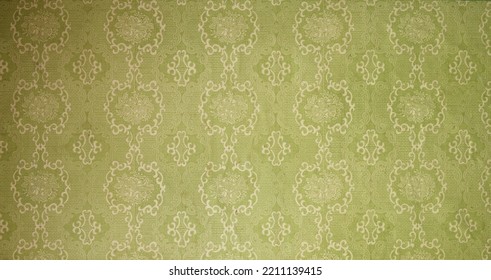 Old wallpaper on the wall. Old wallpaper for texture or background. - Shutterstock ID 2211139415