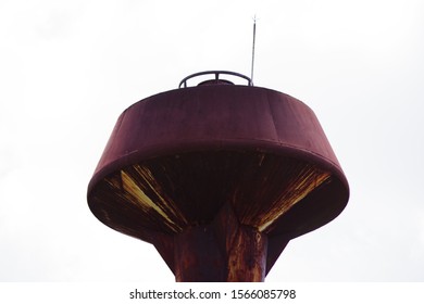 Old Water Tanks For The Water Delivery System In Thailand