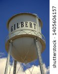 old water tower landmark, downtown Gilbert Arizona