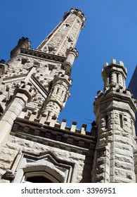 Old Water Tower Pumping Station In Chicago