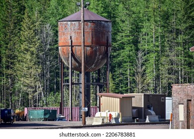 Old Water Tower In The Rail Yard