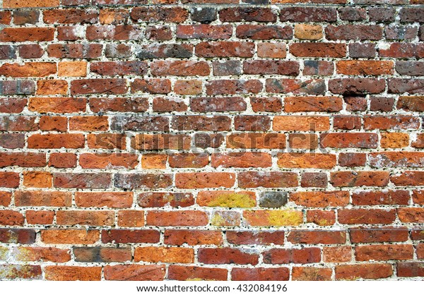 Old Weathered Brick Wall Holes Caused Stock Photo Edit Now 432084196