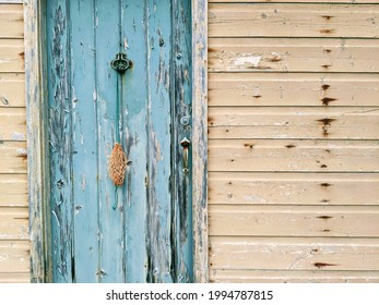 Old Weathered Door To Island Shack