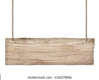 old weathered light wood sign isolated on white background 2