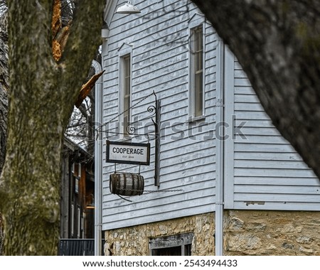 Old Weathered Rustic Cooperage building