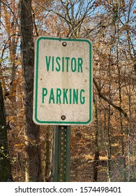 Old Weathered Visitor Parking Sign