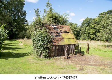 An Old Weathered Wooden Garden Shed