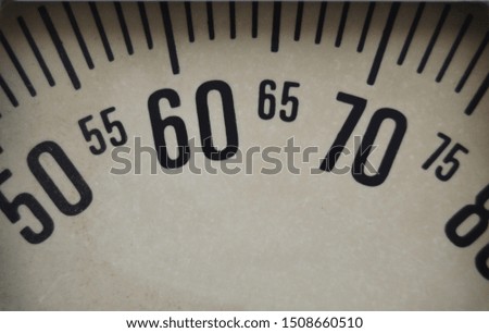 old weighing meter. Mechanical display