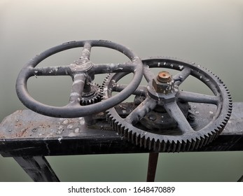 Old Weir Valve With Pigeon Poo