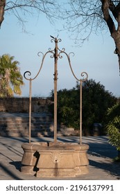 Old Well In Montjuic Castle