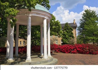 Old Well at UNC Chapel Hill in the Spring