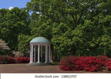 Old Well At UNC Chapel Hill In The Springtime