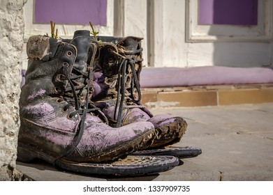 Green Muddy Garden Boots Planter Green Muddy Garden Boots Planter