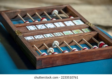 old west faro game, found in a saloon from the 1800'w - Shutterstock ID 2233510761