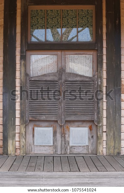Old Western Swinging Saloon Doors Wild Stock Photo Edit Now