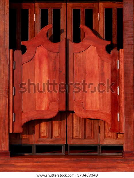 Old Western Swinging Saloon Doors Stock Photo Edit Now 370489340