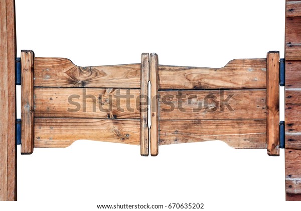 Old Western Swinging Saloon Doors Isolated Stock Photo Edit Now
