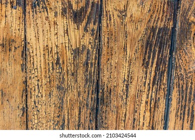 An old wheathered rustic braun dark oak wood texture. Boards with a knot. Grunge rough texture, wood texture. Naturally aged plank. - Shutterstock ID 2103424544