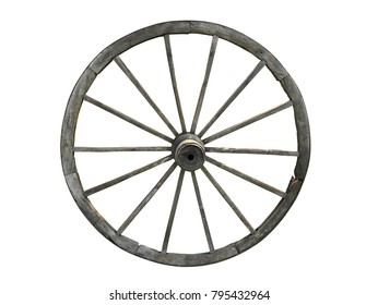 Old Wheel Isolated On White Stock Photo 795432964 | Shutterstock