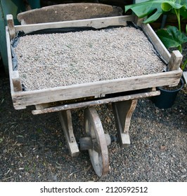 An Old Wheelbarrow At The Garden Centre, Holden Clough, Clitheroe, Lancashire, England, Europe On Tuesday, 8th, February, 2022