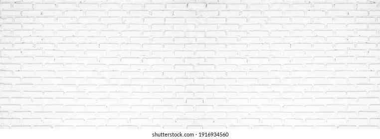 Old White Brick Wall Panorama Backgrounds, Room, Interior, Backdrop.