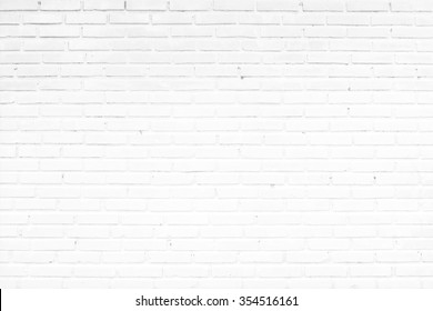 old white brick wall texture for background - Shutterstock ID 354516161
