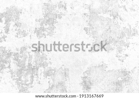 Old white cement wall peeling paint texture and background seamless
