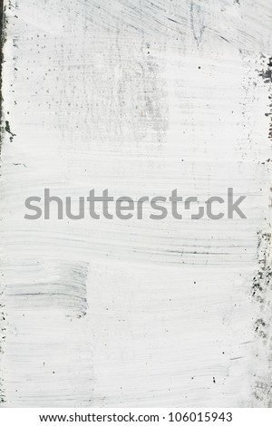 Old white grunge painted texture.