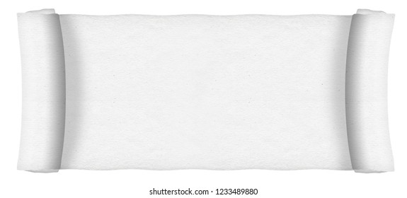 Old White Paper Scroll  