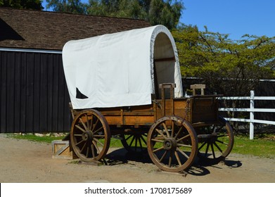 Old Wild West Covered Wagon