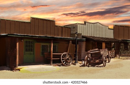 Old Wild West Cowboy Ghost Town