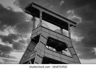 An Old Winding Tower In The Ruhr Area 