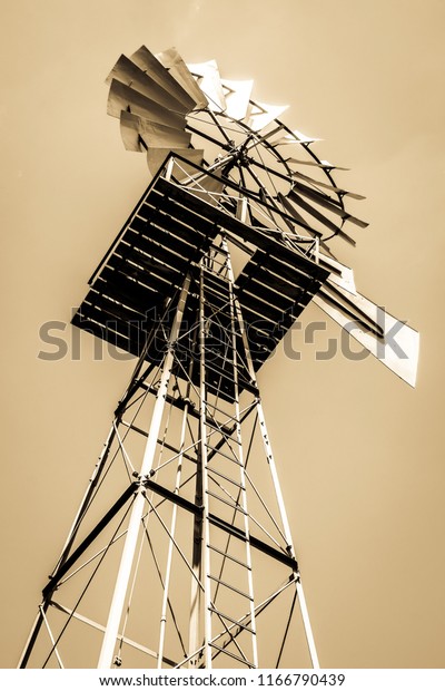 old windmill farm