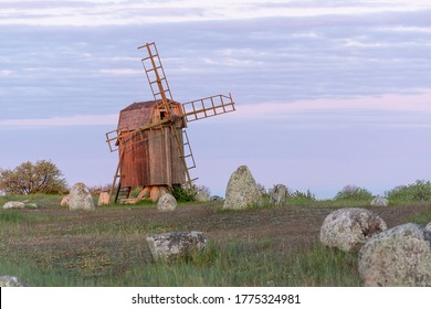 Old Windmill In Sweden Öland