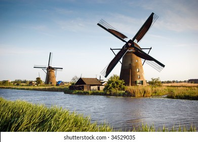 Old Windmills at Netherlands