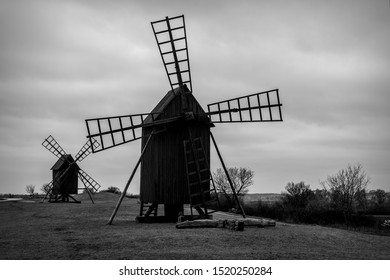 Old Windmills On Southern Öland
