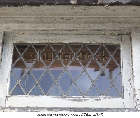old window leadlight