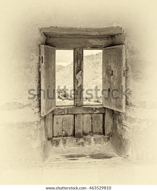Old Window On Ritual Pole Flags Stock Photo 463529810 | Shutterstock