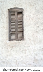 Old window on the old wall