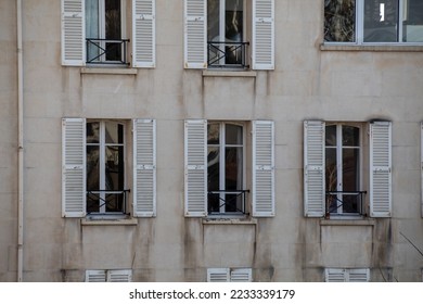 old windows in the building - Shutterstock ID 2233339179