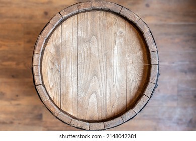 Old wine barrel as background or texture with room for customization - Shutterstock ID 2148042281