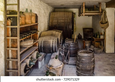 Old Wine Tavern Covered With Dust