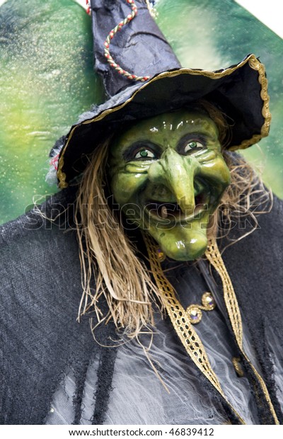 Old Witch Green Face Carnival Stock Photo 46839412 | Shutterstock