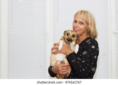 Old Woman And Dog