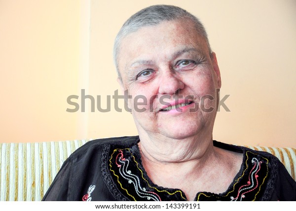 Old Woman Has Short Hair Because Stock Photo Edit Now 143399191