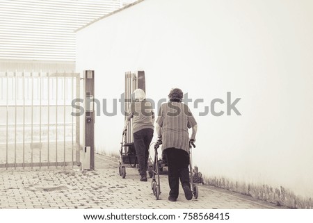 Image, Stock Photo Silver Generation