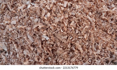 Old Wood Chips From A Sawmill